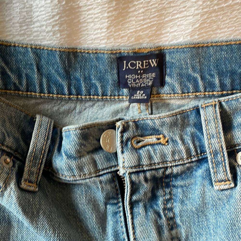 J crew high rise classic vintage jeans